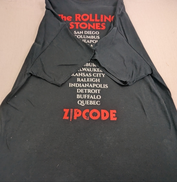 The Rolling Stones Authentic Concert Merch 2015 Zip Code Tour Tee 2XL. - Picture 7 of 7